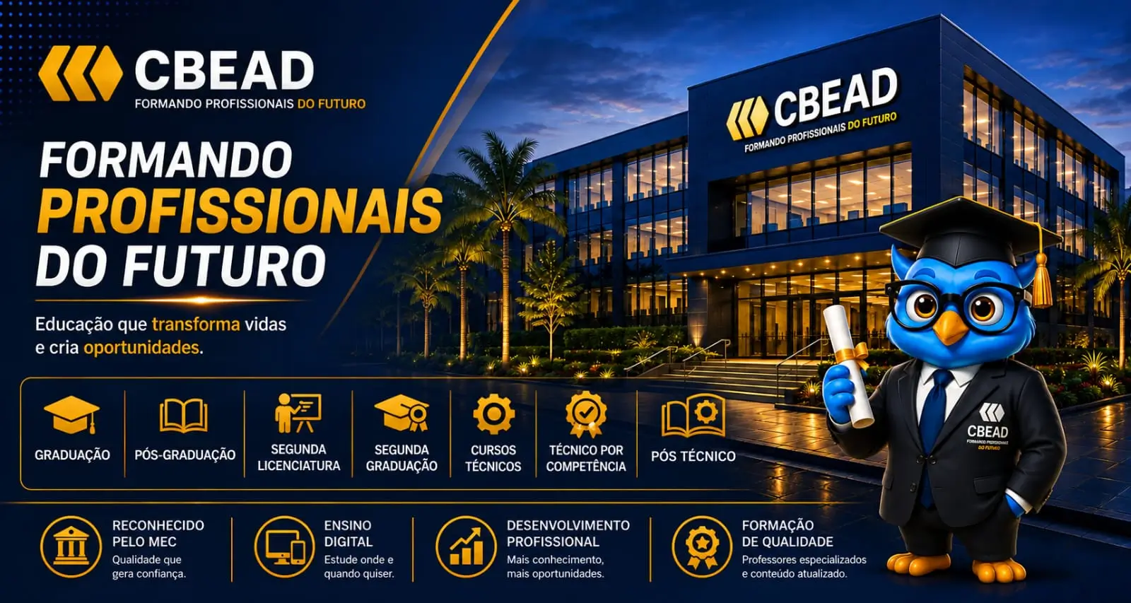 CBEAD – Formando Profissionais do Futuro com Cursos Técnicos, Graduação e Pós-Graduação EAD